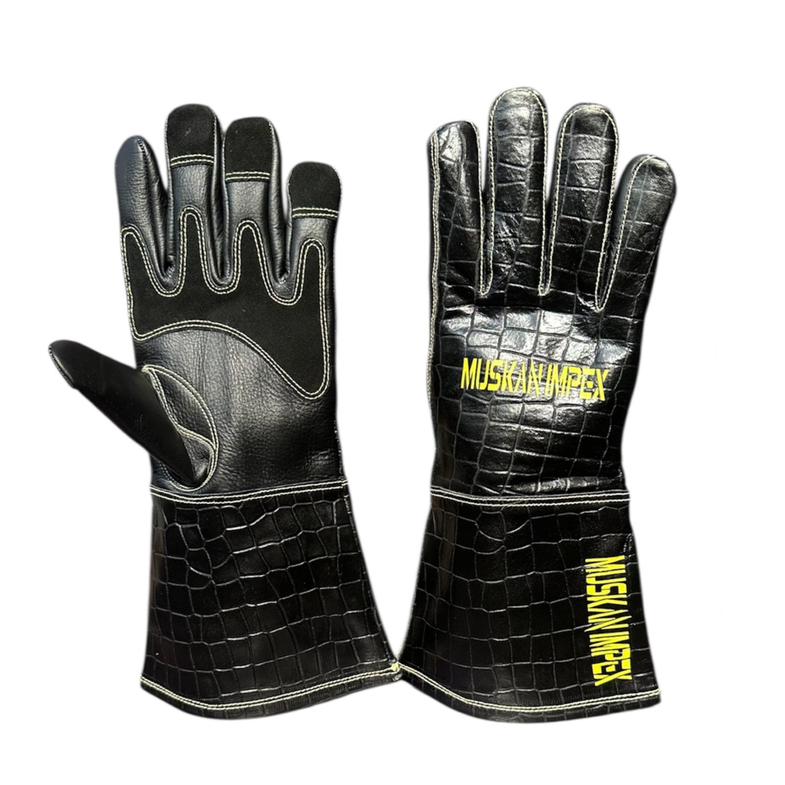 Premium MIG Welding Gloves Crocodile Texture