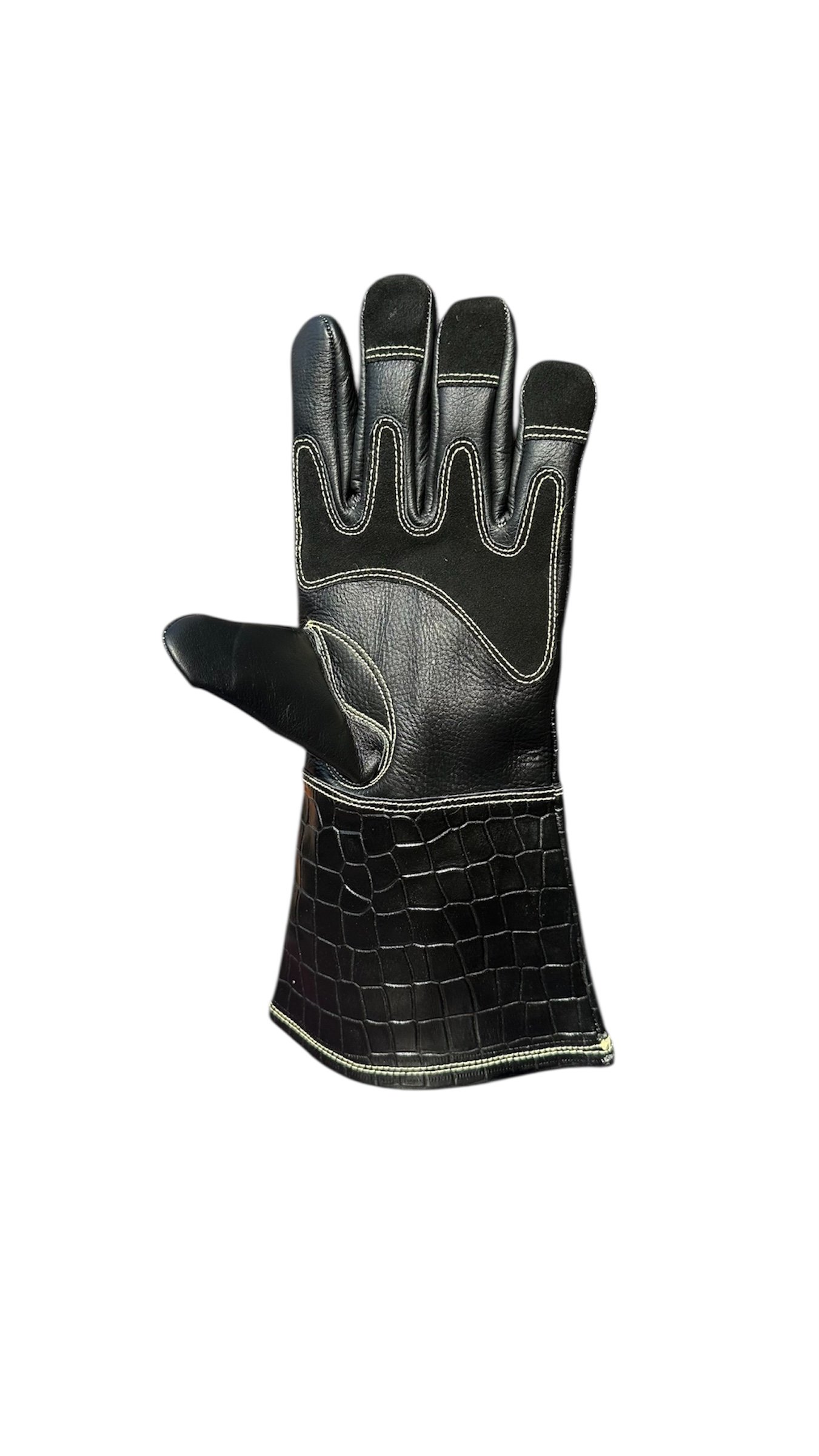 Premium MIG Welding Gloves Crocodile Texture - Image 4